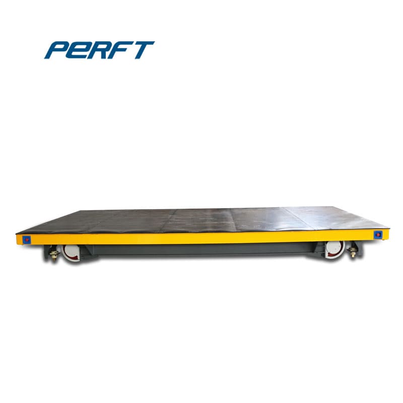 Rail Flat Cart On Cement Floor 30 Ton